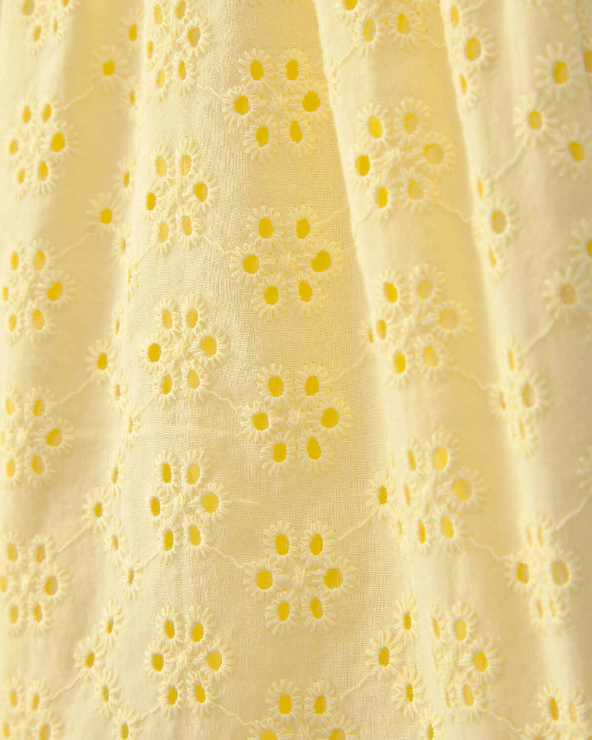 Girls Eyelet Shorts - Yellow - Image 3
