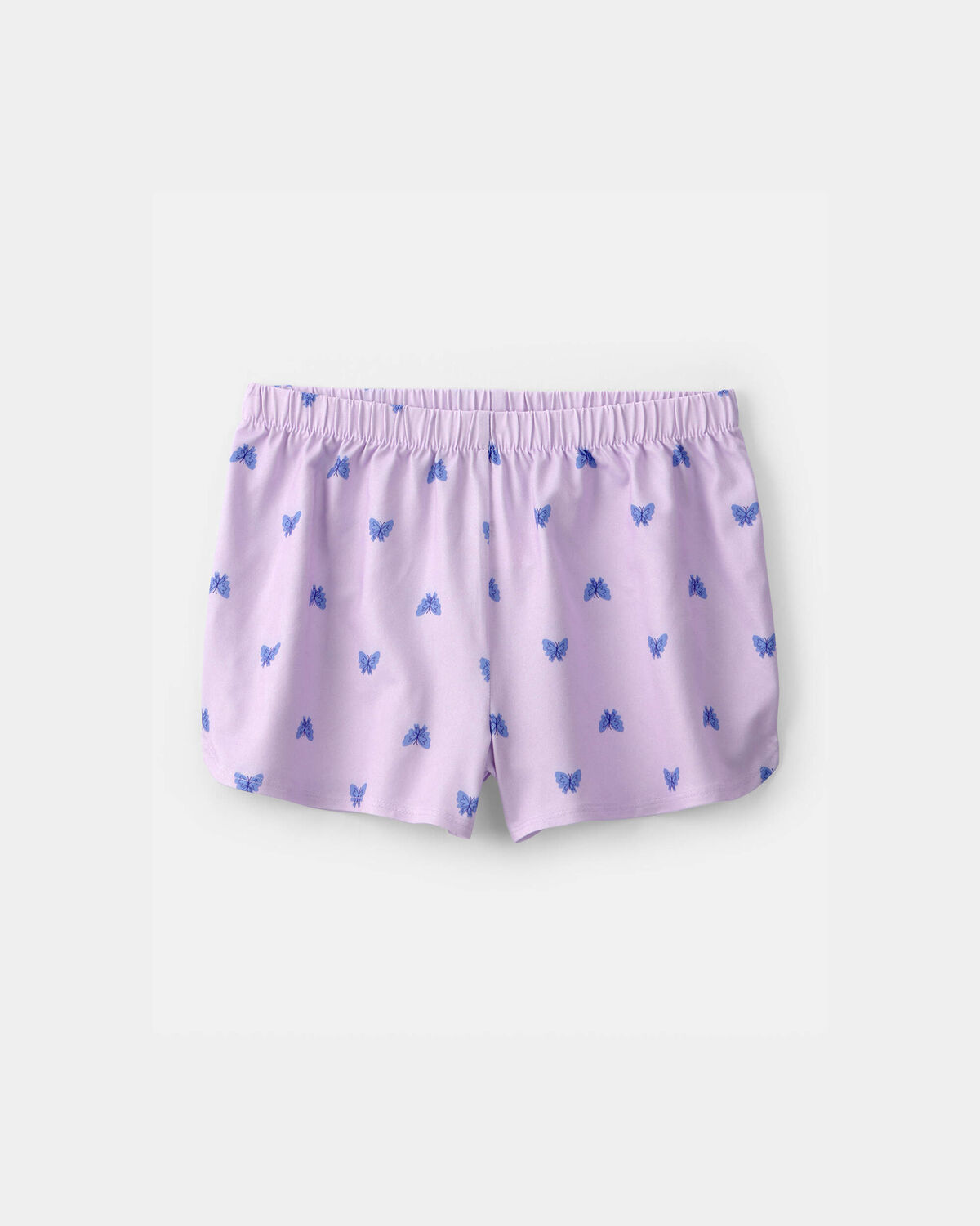 Girls Butterfly Short-Sleeve Loose Fit 2-Piece Pajama Set - Purple - Image 2