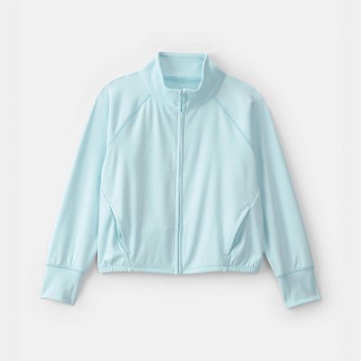 Girls Active Zip-Up Jacket - Blue