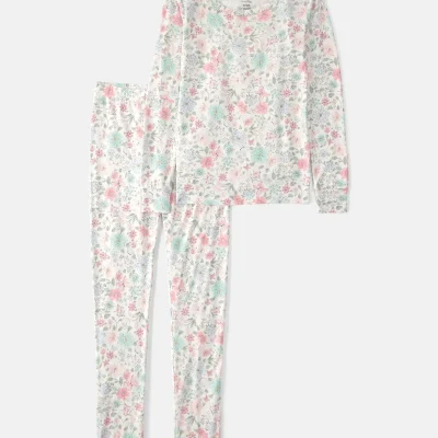 Girls Butterfly Garden PurelySoft 2-Piece Pajama Set
