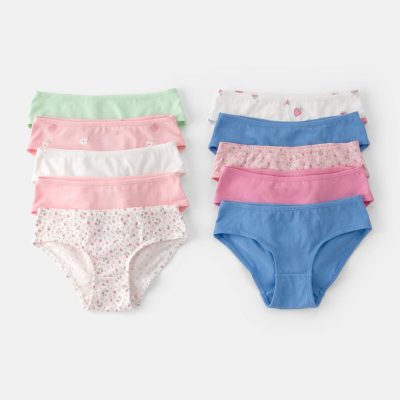 Girls 10-Pack Fruit Hipster Underwear