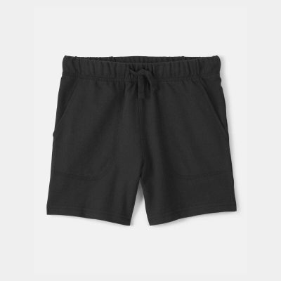 Boys French Terry Shorts - Black