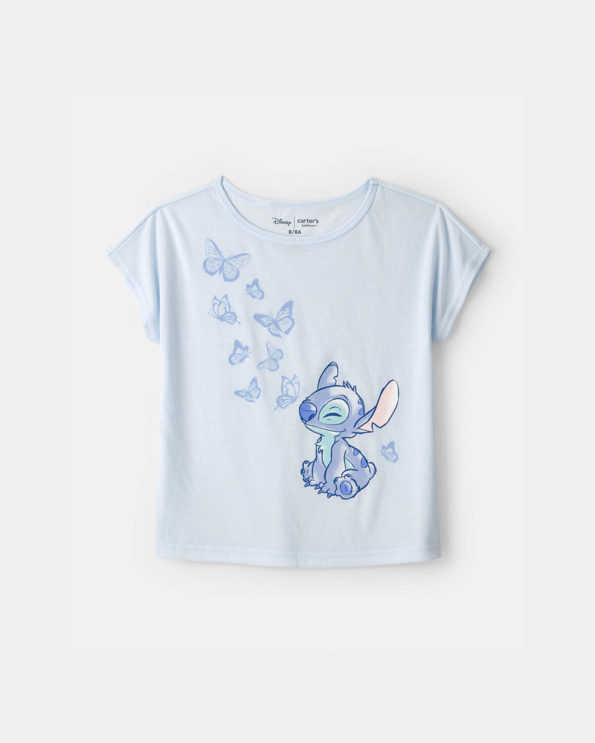 Girls 2-Piece Disney© Lilo & Stitch Short-Sleeve Pajama Set - Blue - Image 2