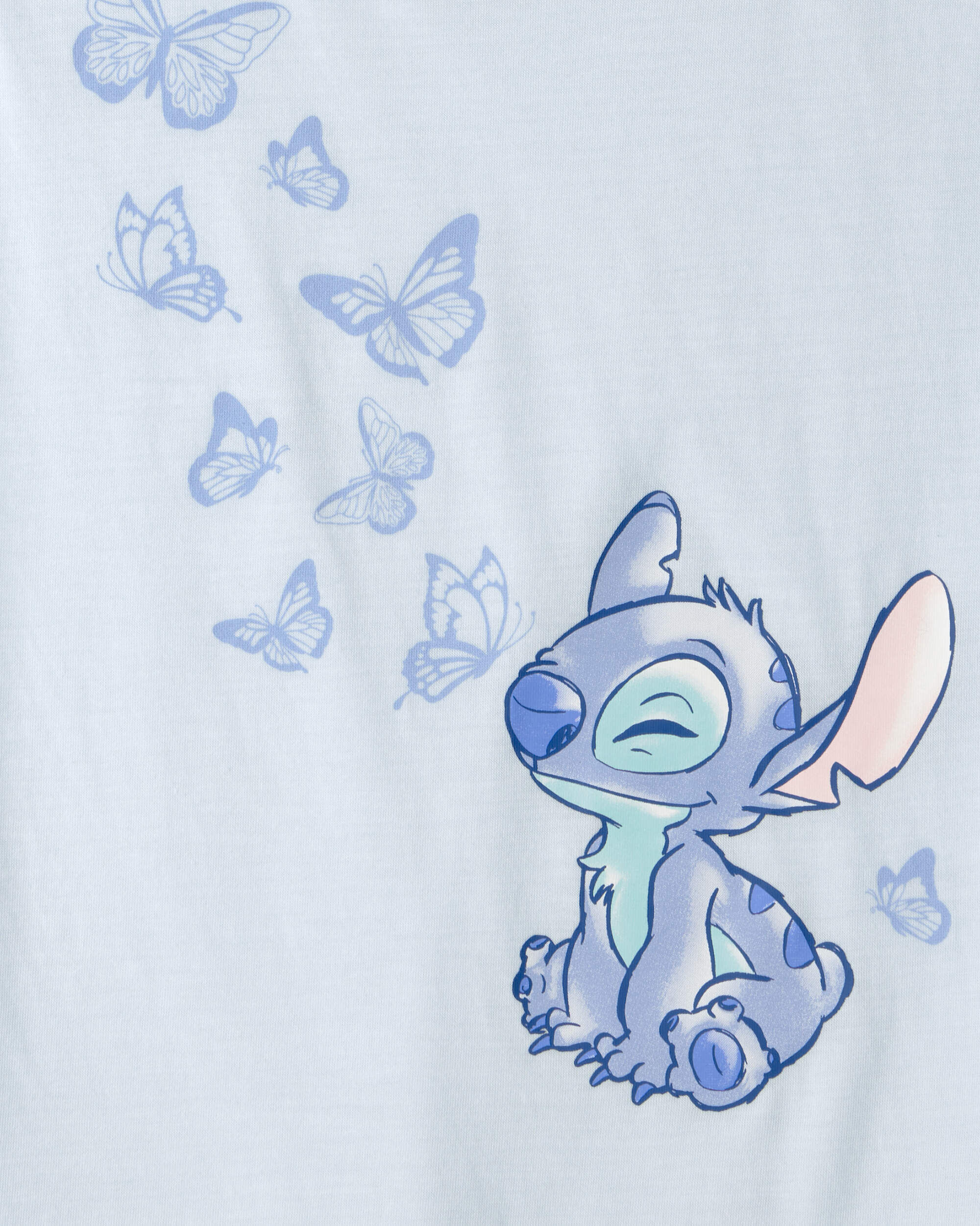 Girls 2-Piece Disney© Lilo & Stitch Short-Sleeve Pajama Set - Blue - Image 6