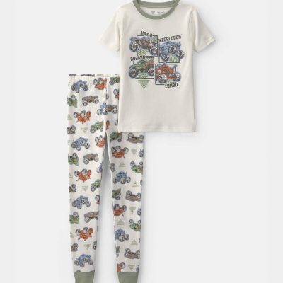 Boys 2-Piece Monster Jam Pajama Set
