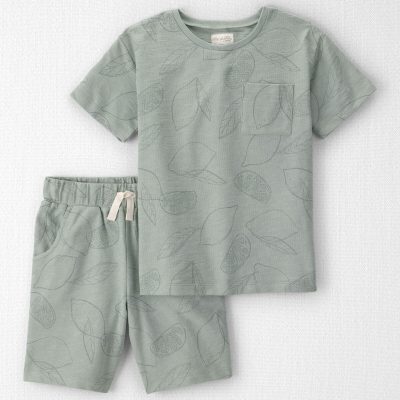 Boys 2-Piece Top & Short Set Made with Organic Cotton