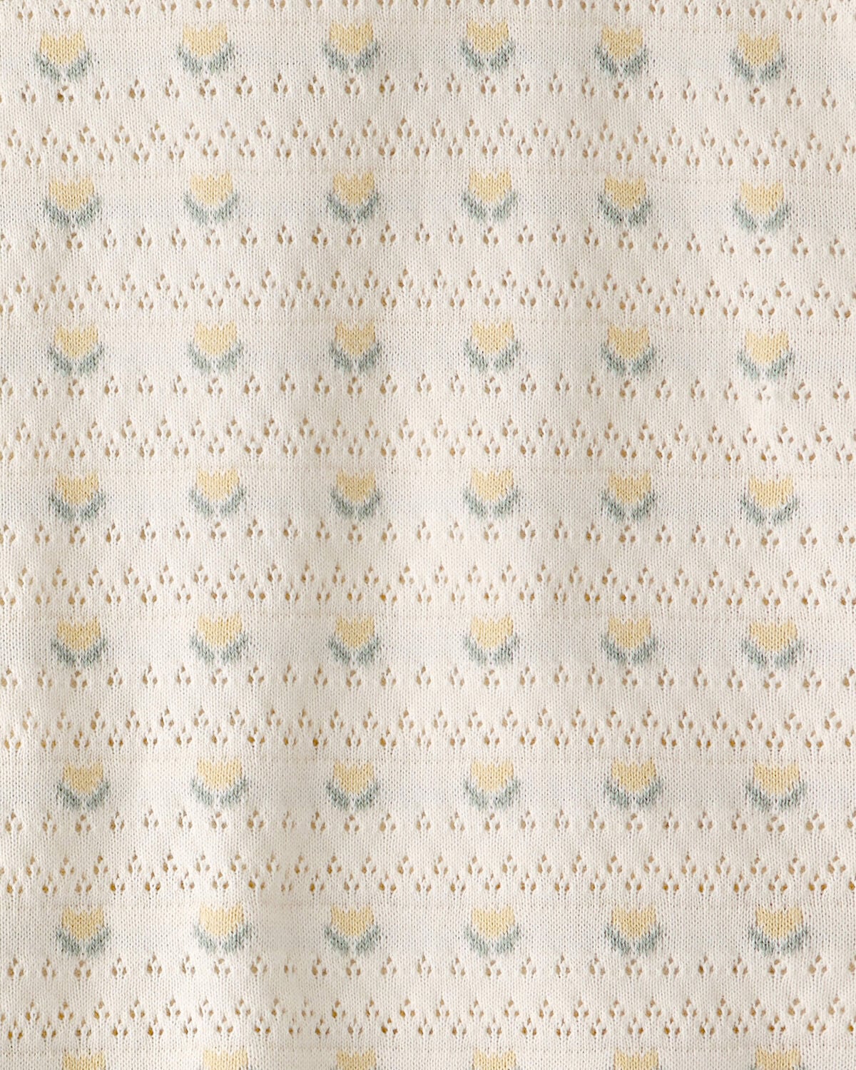 Girls Organic Cotton Sweater Knit Set in Honey Floral Print - Image 4