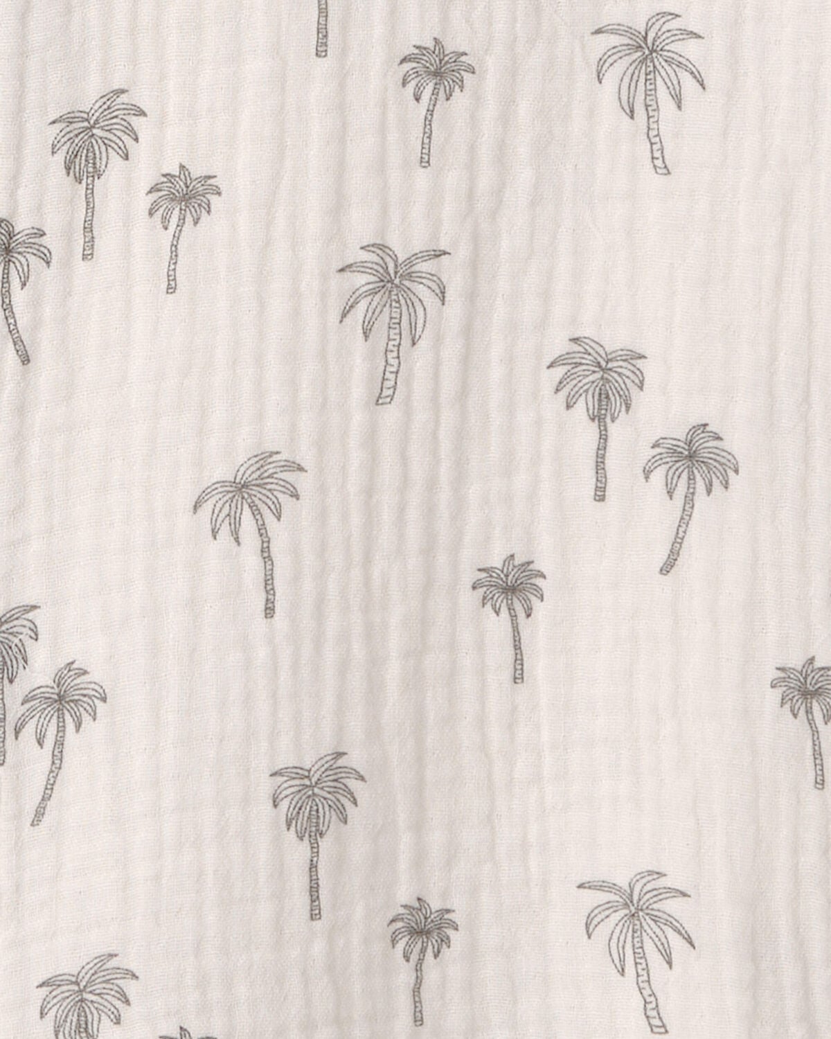 Boys 2-Piece Organic Cotton Gauze Top & Short Set in Palm Trees - Image 6