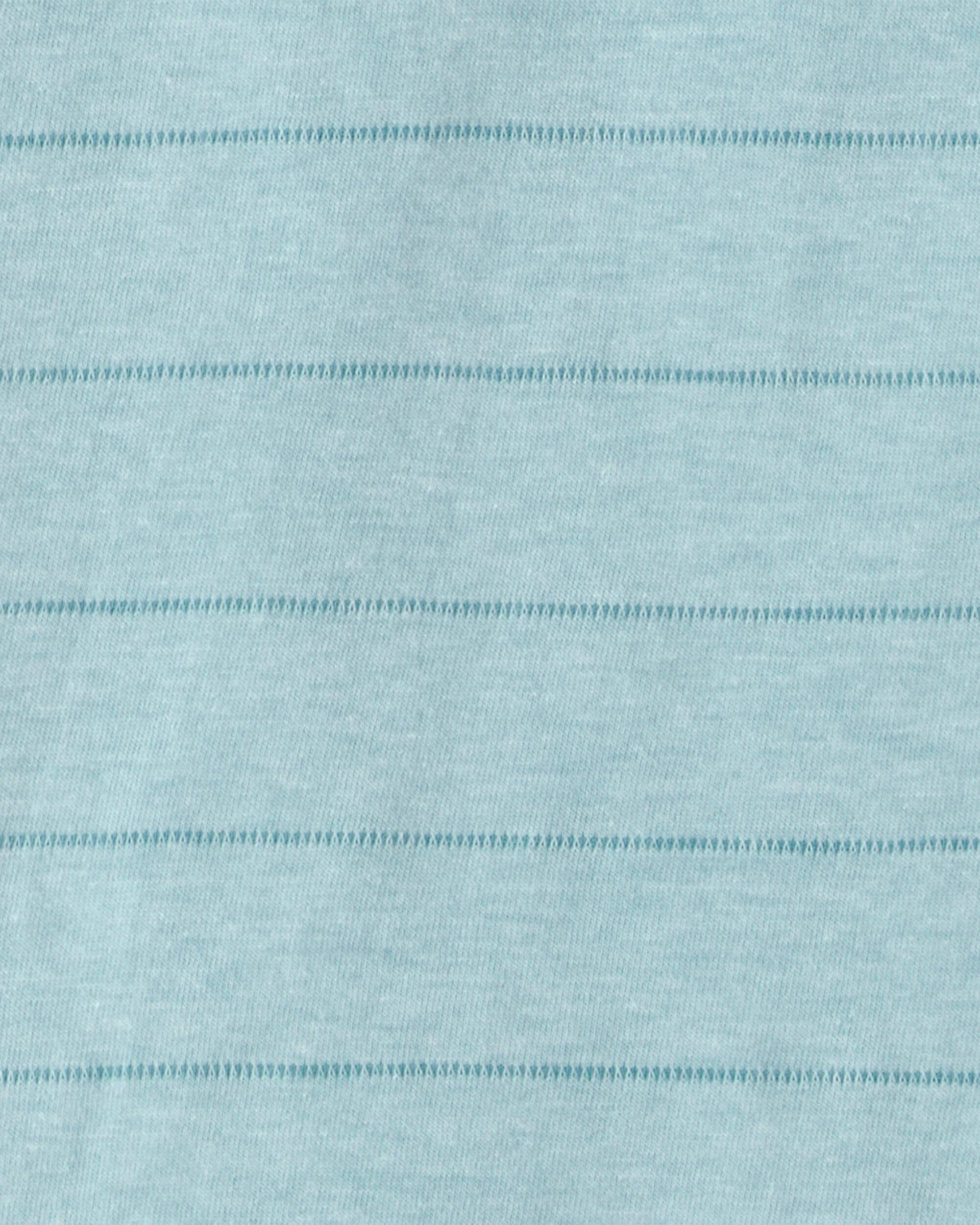 Boys Striped Henley T-Shirt - Tan - Image 5