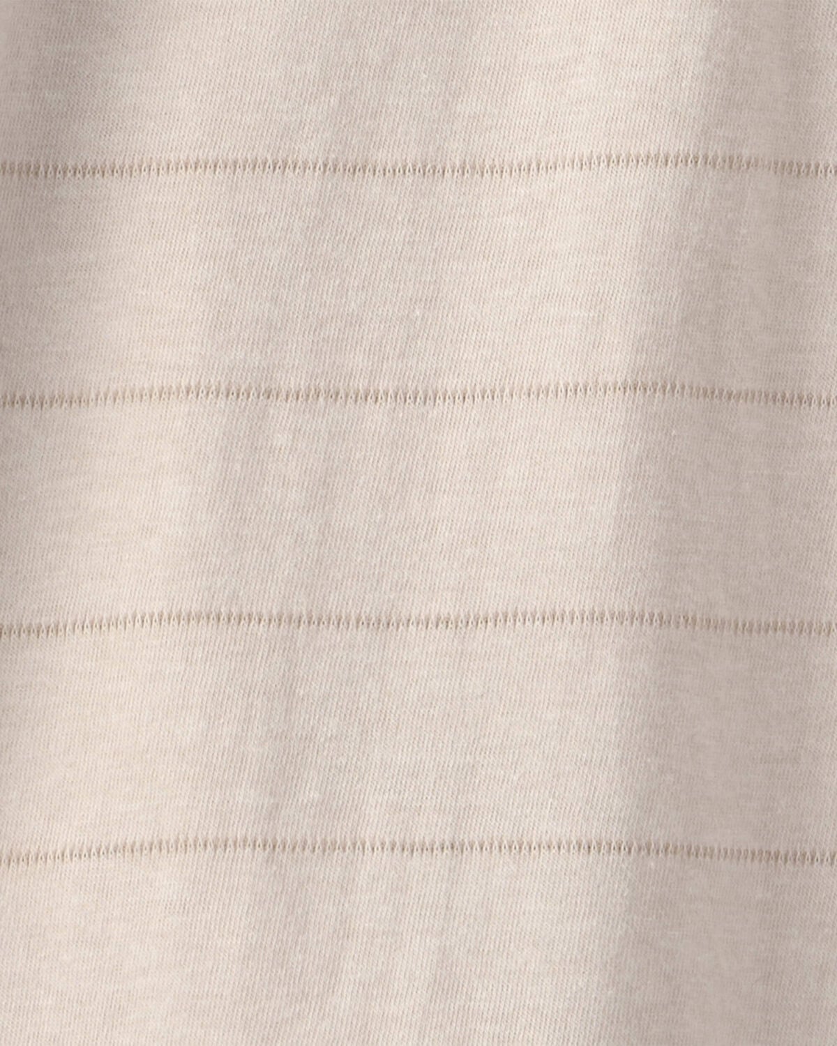 Boys Striped Henley T-Shirt - Tan - Image 2
