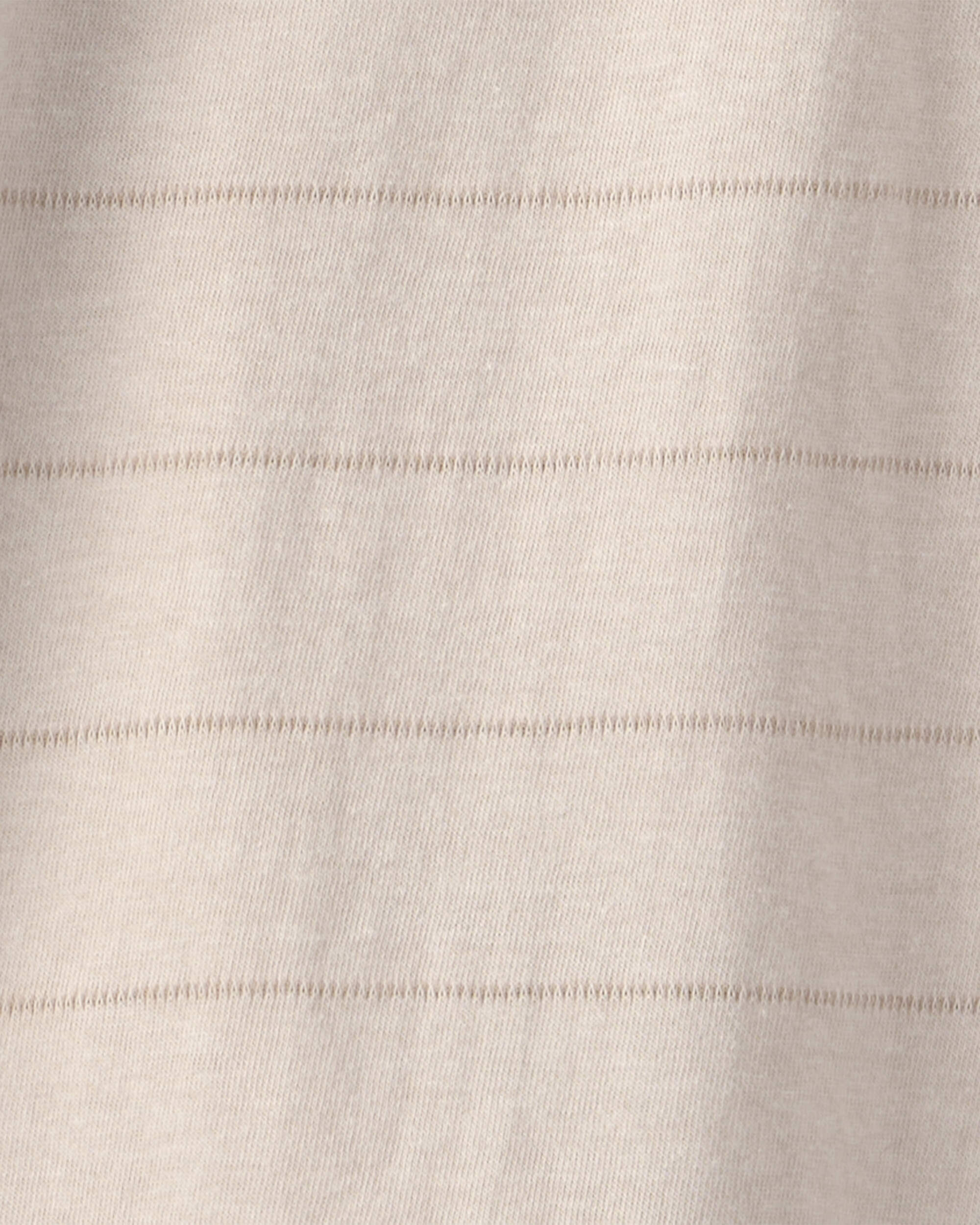 Boys Striped Henley T-Shirt - Tan - Image 3