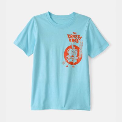 Boys Nickelodeon Spongebob Squarepants Graphic Tee - Blue