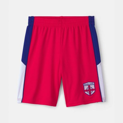 Kids Umbro England Mesh Soccer Shorts - Red/Blue/White