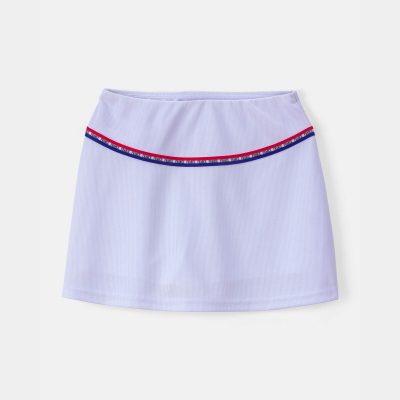 Girls Umbro France Active Skort - Blue/Red/White