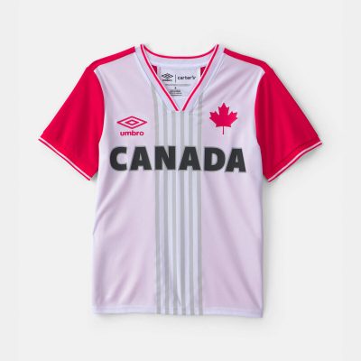 Kids Umbro Canada Soccer Jersey - Red/White