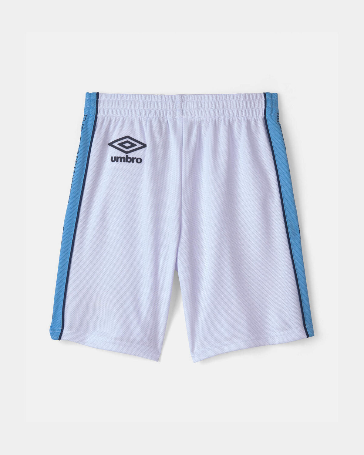Kids Umbro Argentina Mesh Soccer Shorts - Light Blue/White - Image 3