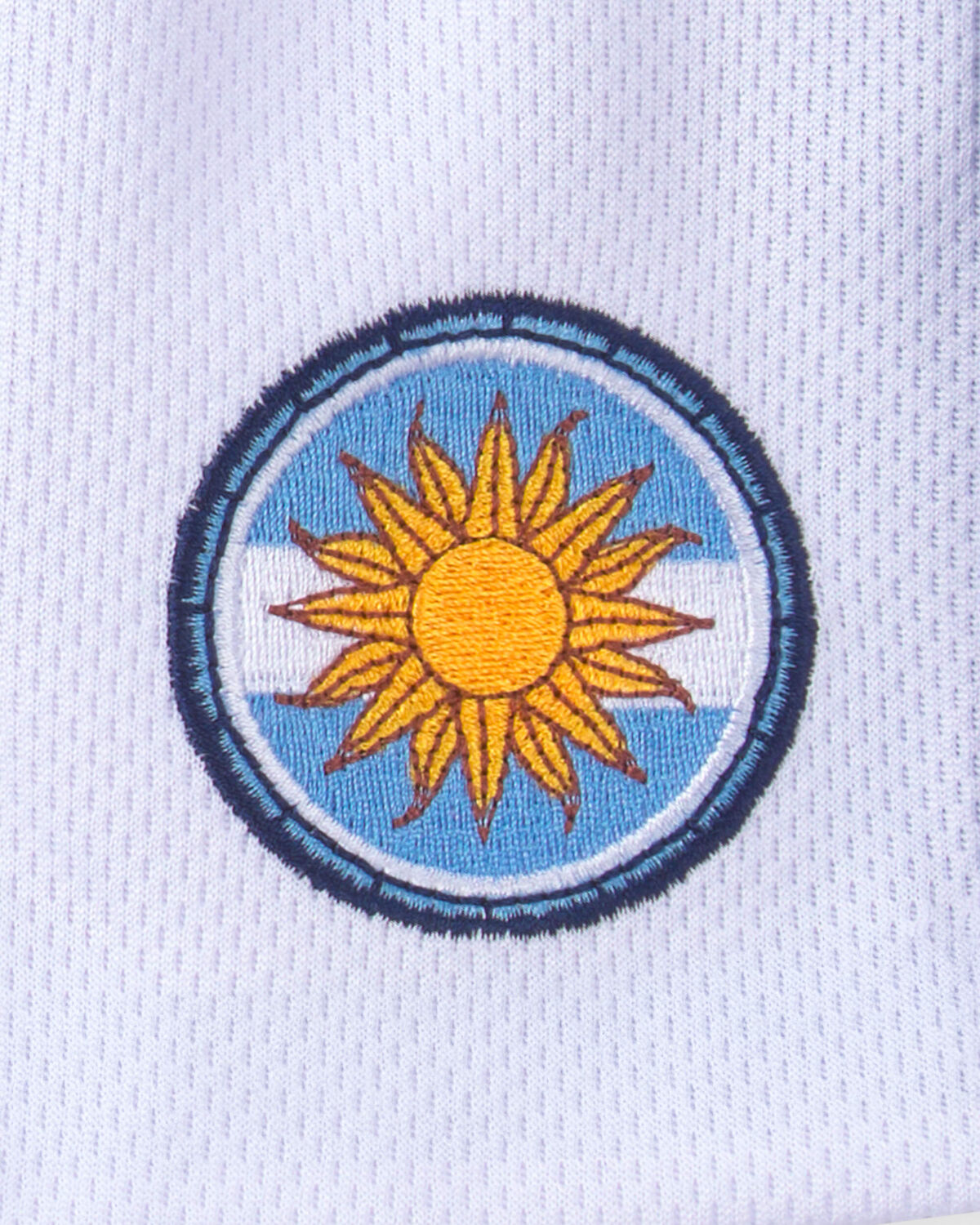 Kids Umbro Argentina Mesh Soccer Shorts - Light Blue/White - Image 5