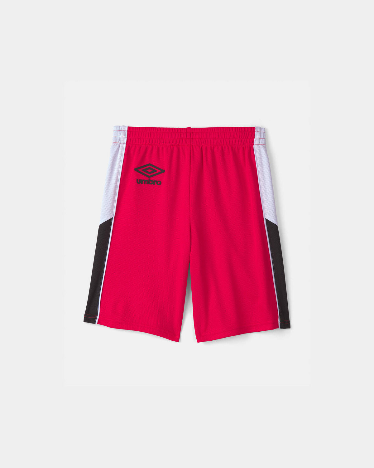 Kids Umbro Canada Mesh Soccer Shorts - Red/White/Black - Image 3