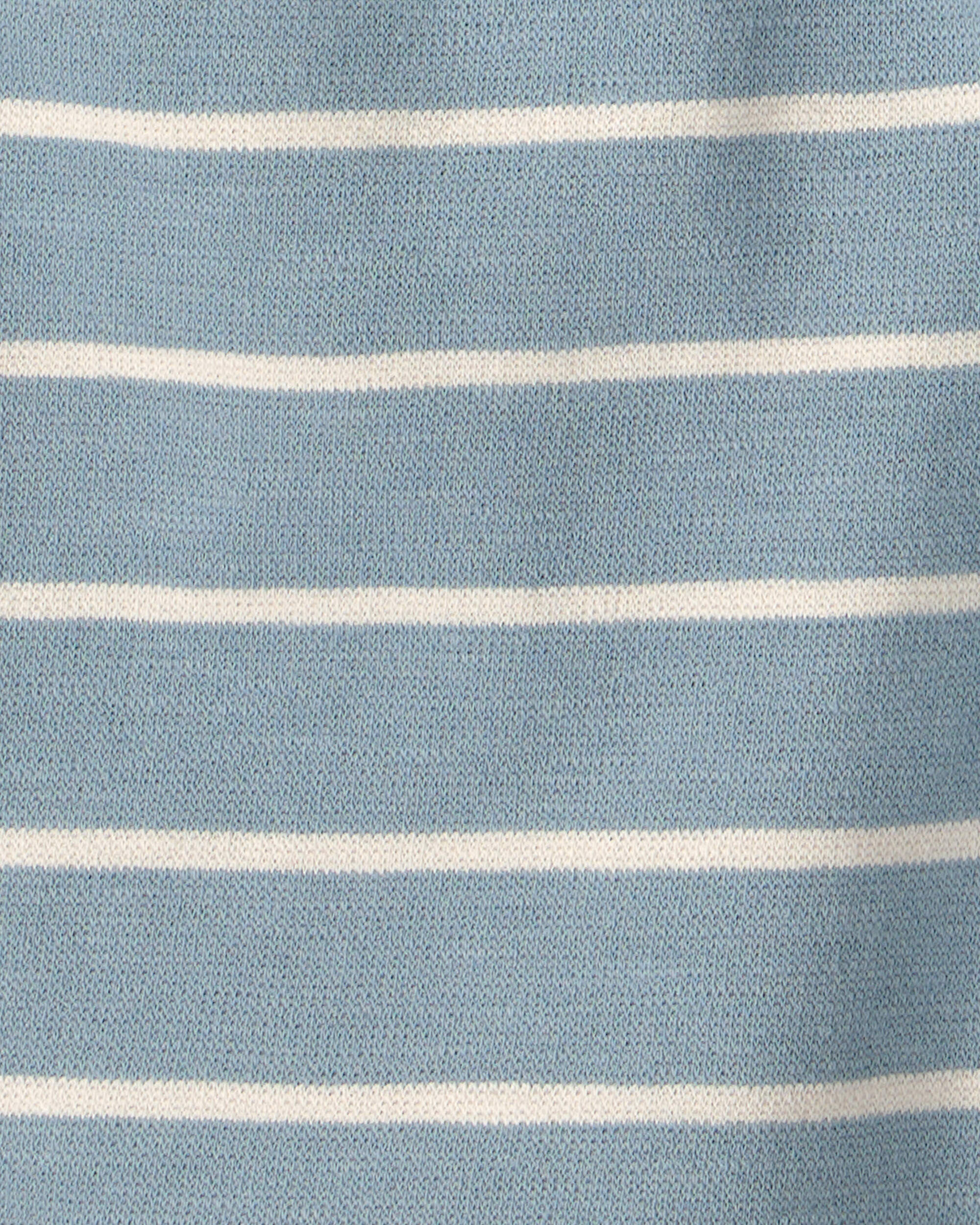 Kids 2-Piece Organic Cotton Top & Short Set in Stripes - Image 6
