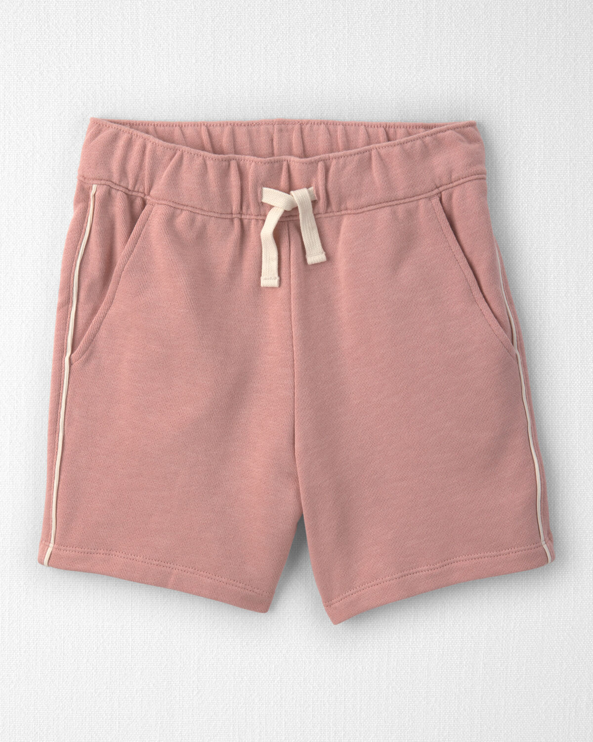 Girls 2-Piece Organic Cotton French Terry Pullover & Short Set - Image 2