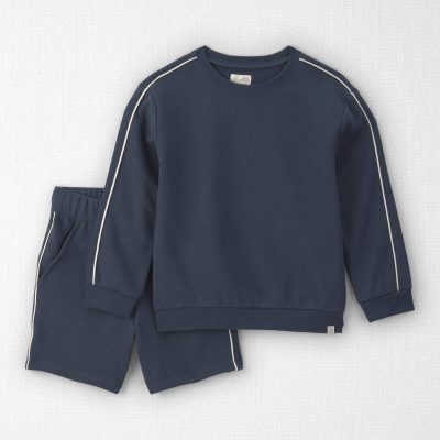 Kids 2-Piece Organic Cotton French Terry Pullover & Short Set