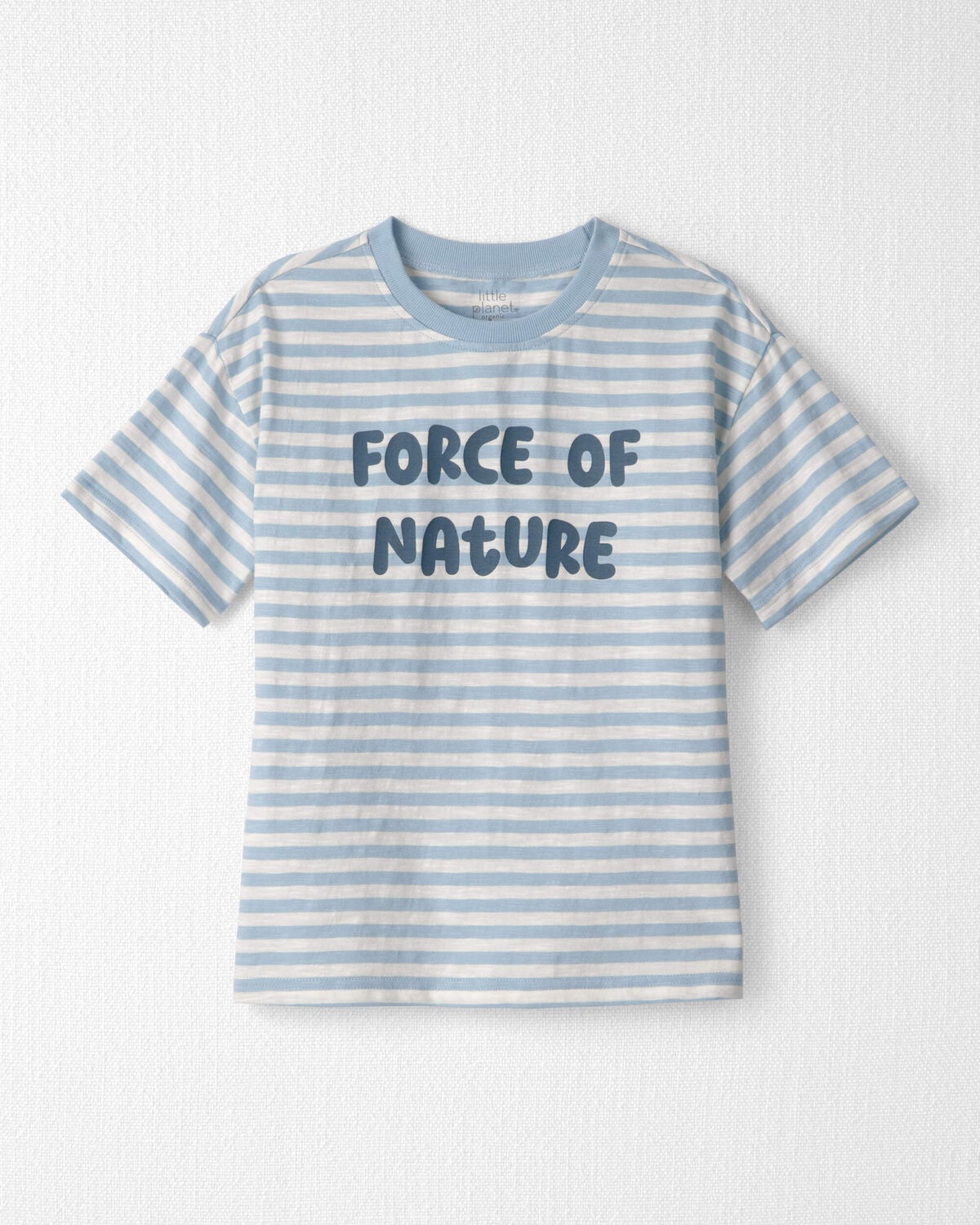 Kids Organic Cotton 'Force of Nature' Tee in Stripes