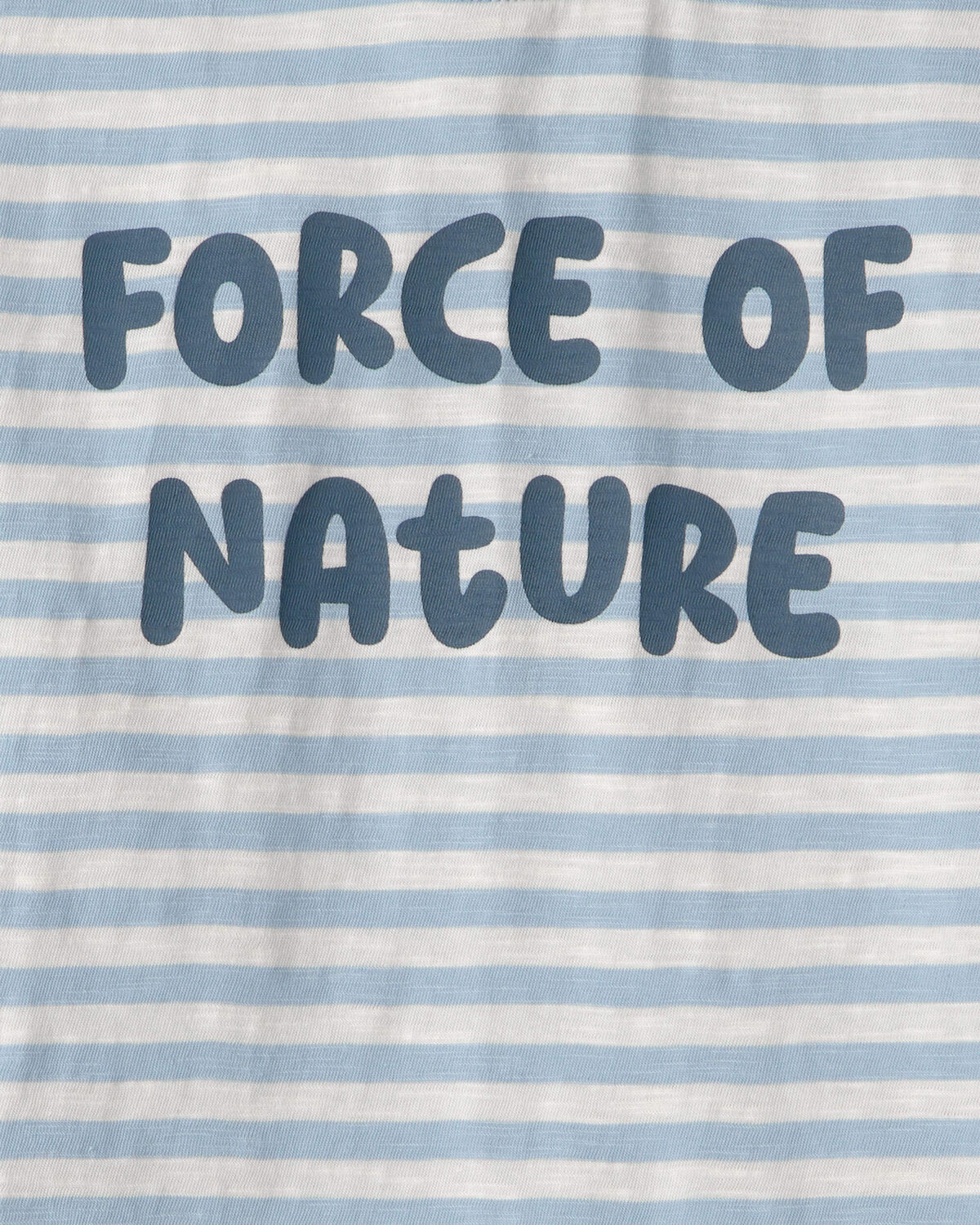Kids Organic Cotton 'Force of Nature' Tee in Stripes - Image 3