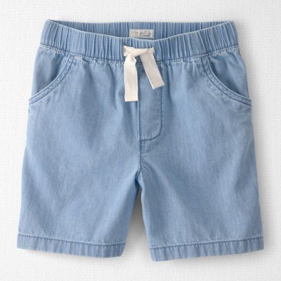 Boys Organic Cotton Chambray Shorts