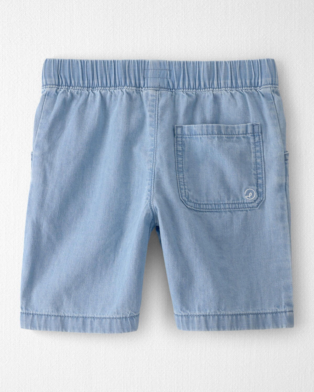 Boys Organic Cotton Chambray Shorts - Image 3