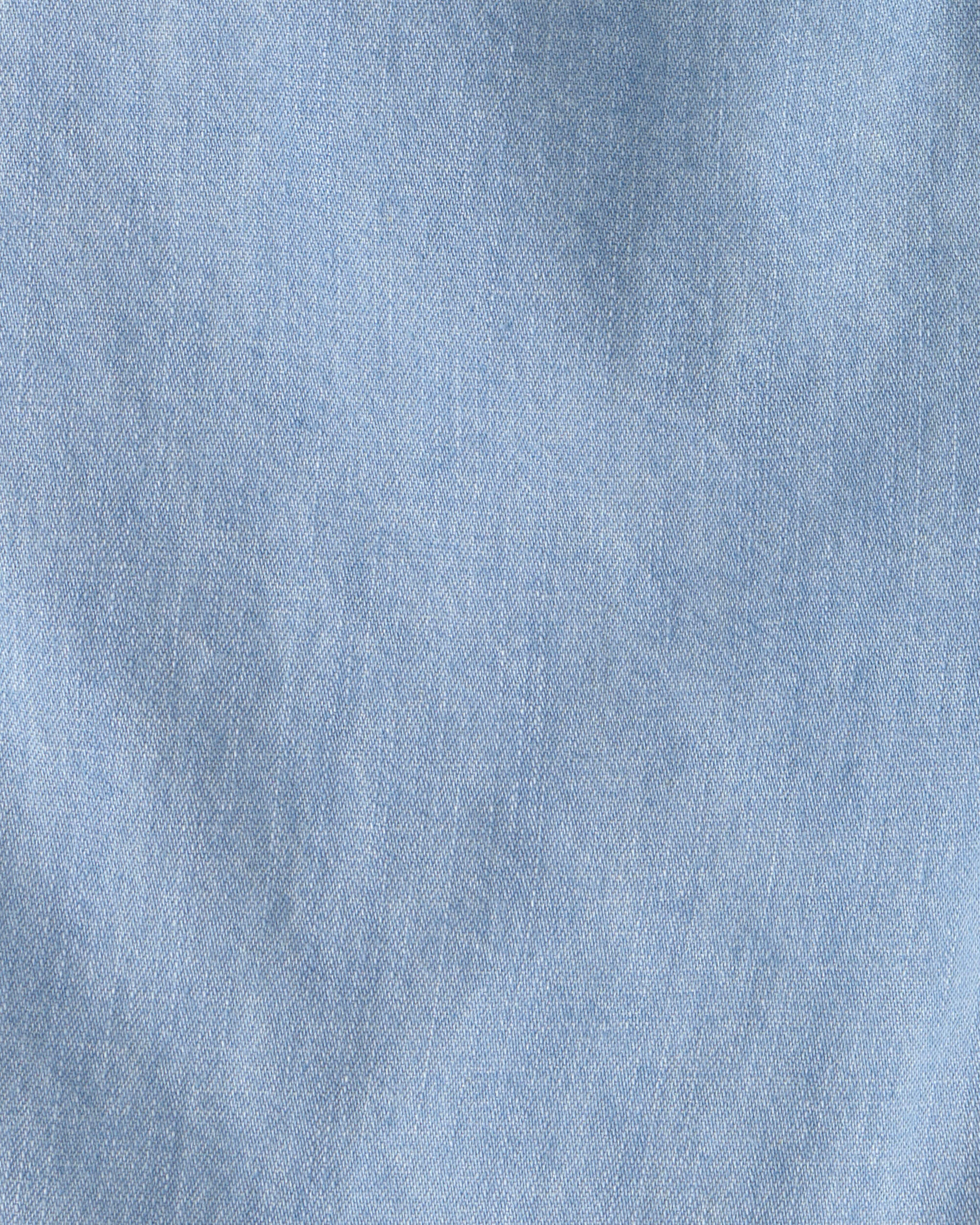 Boys Organic Cotton Chambray Shorts - Image 5