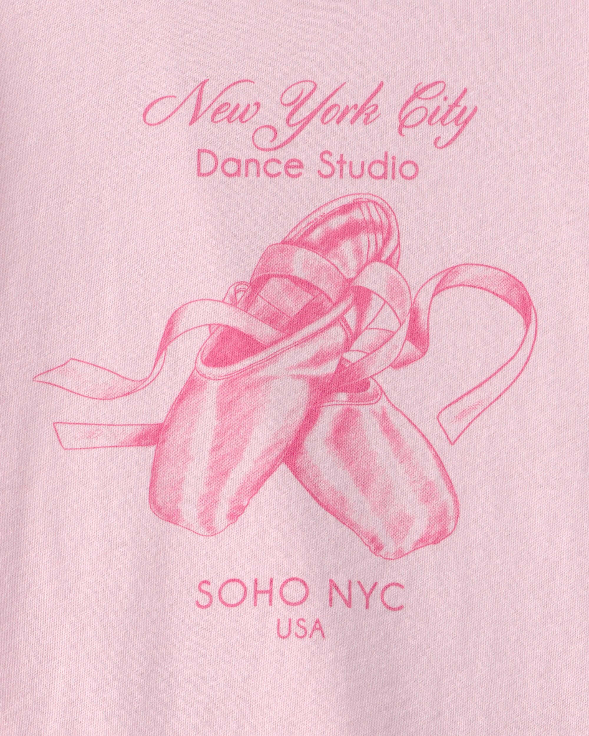 Girls Ballet Graphic Tee - Pink - Image 3