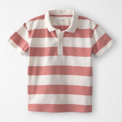 Boys Polo Shirt Made with Organic Cotton in Stripes