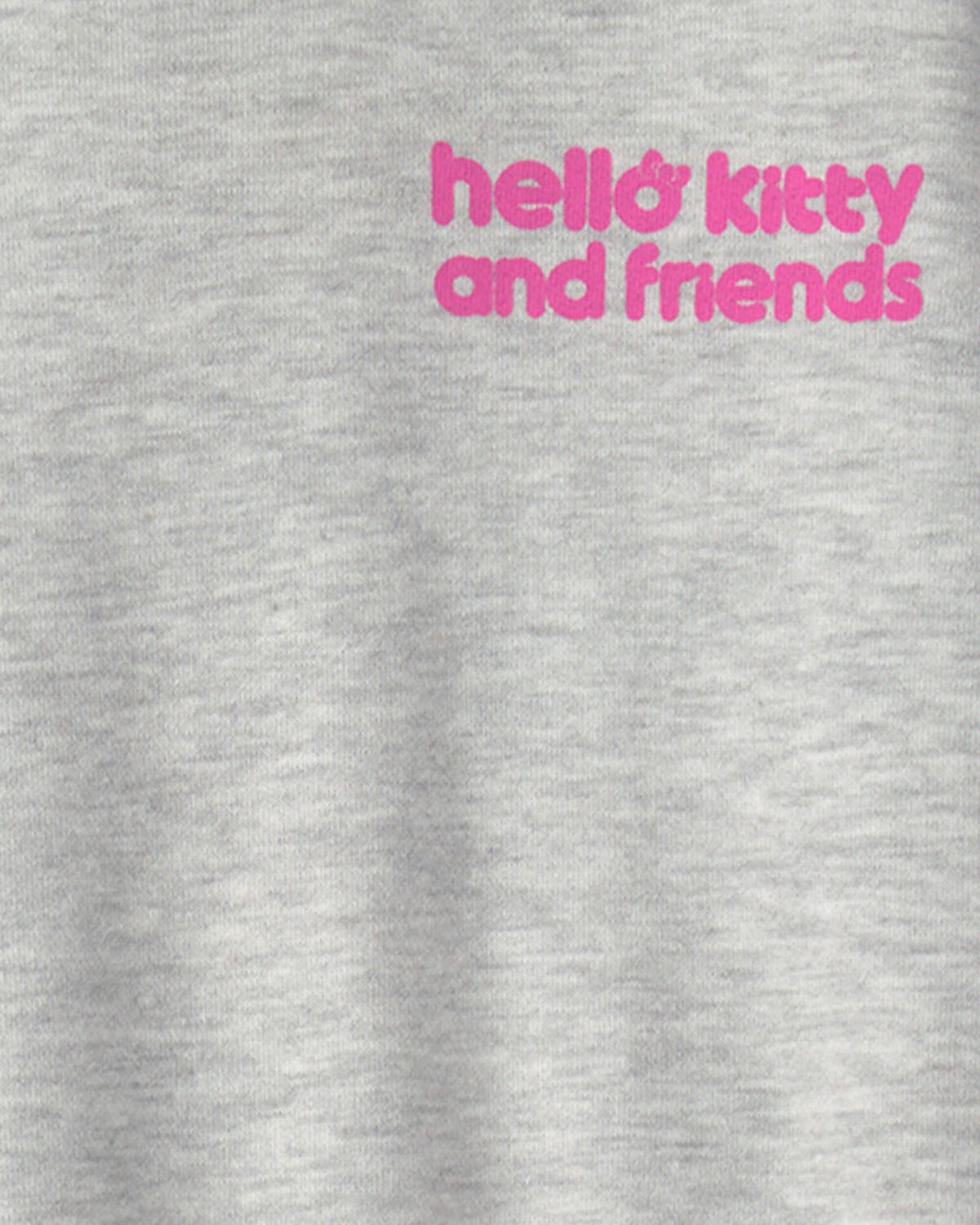 Girls Hello Kitty® French Terry Pullover Sweatshirt - Grey - Image 3