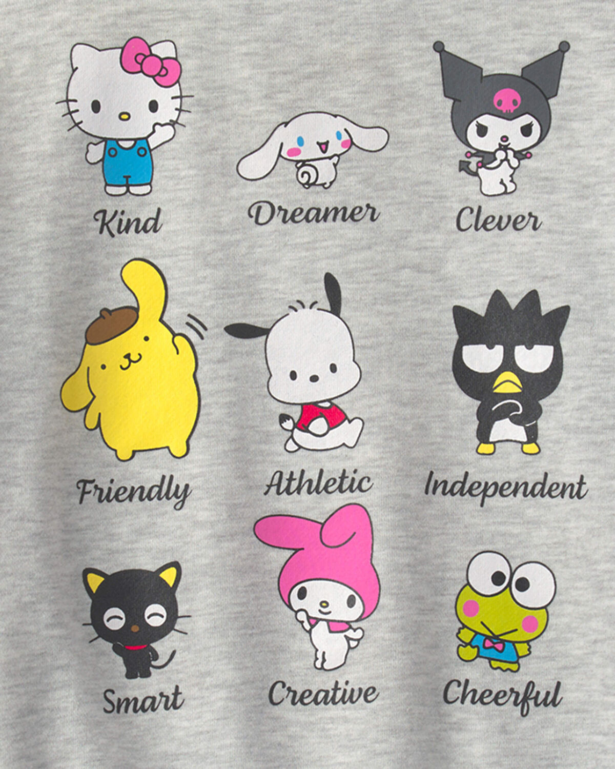 Girls Hello Kitty® French Terry Pullover Sweatshirt - Grey - Image 4