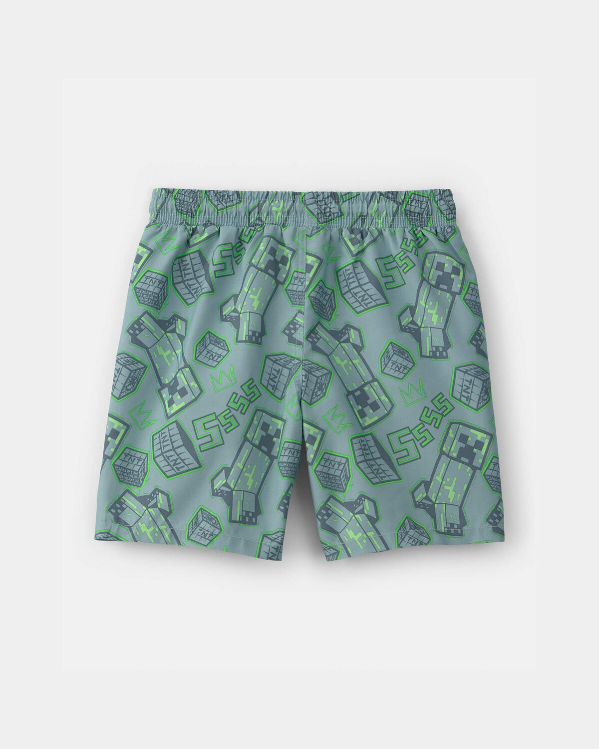 Boys Minecraft® Swim Trunks - Green - Image 2