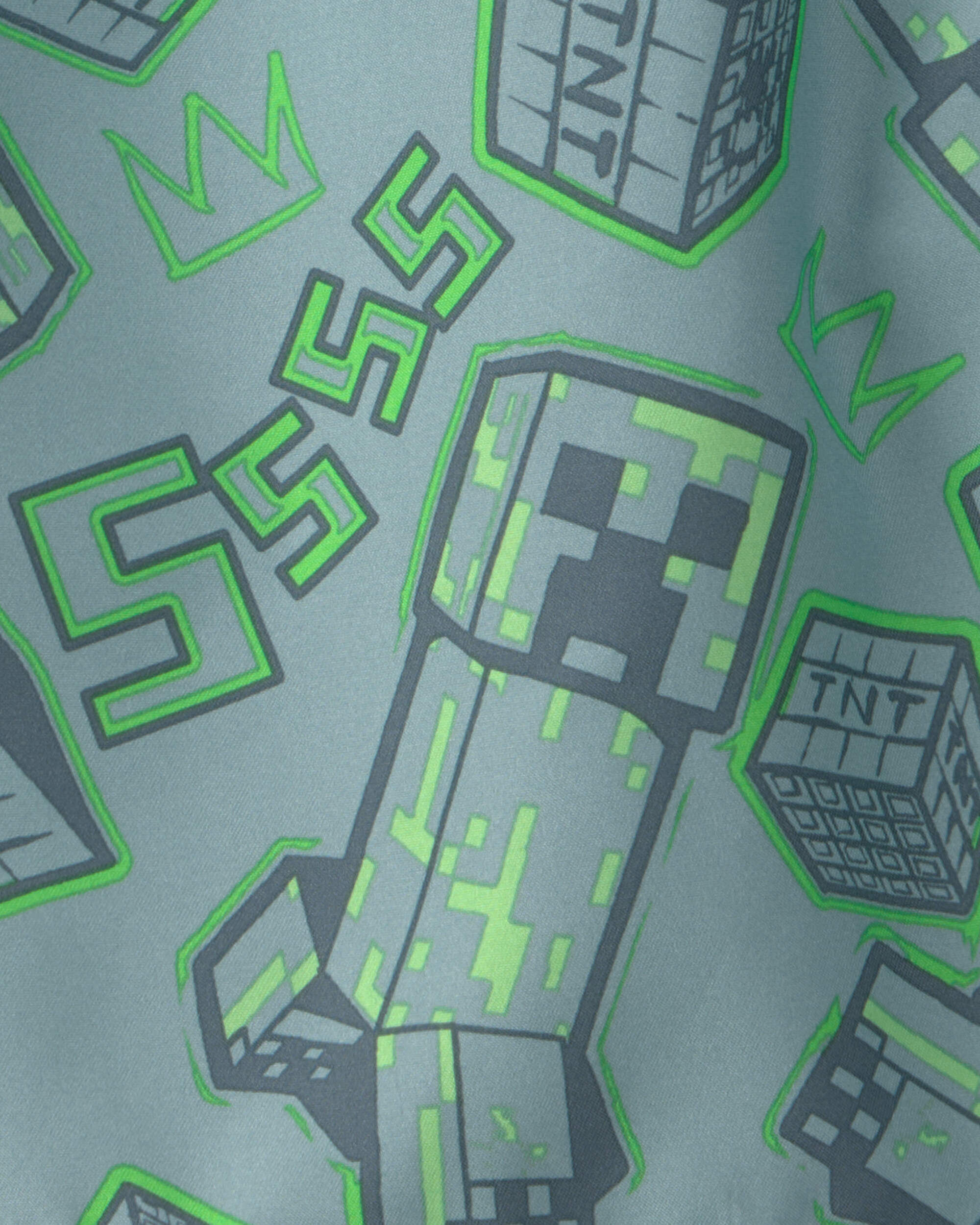 Boys Minecraft® Swim Trunks - Green - Image 4