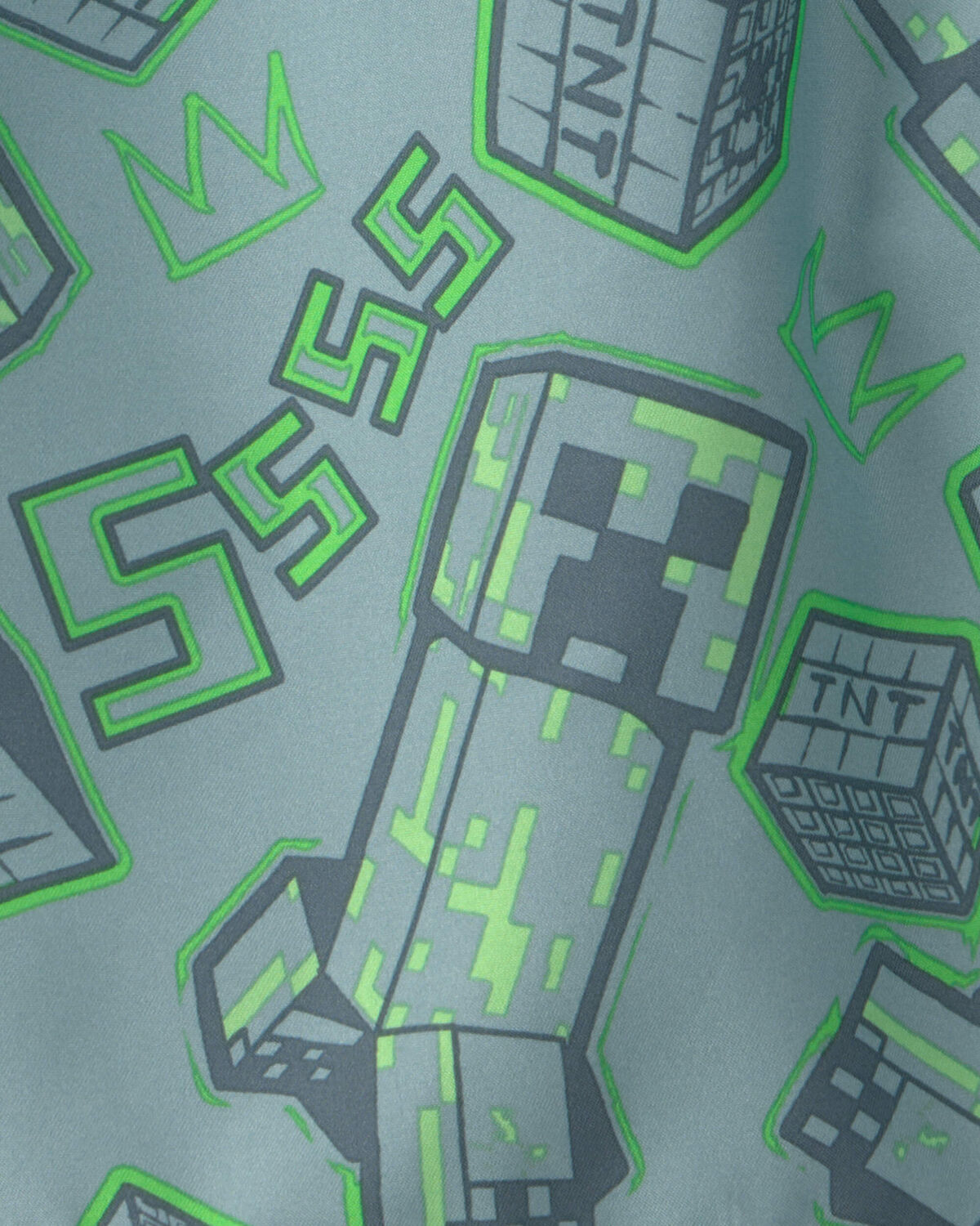 Boys Minecraft® Swim Trunks - Green - Image 3
