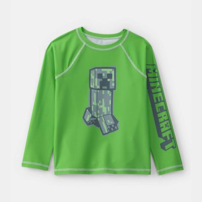 Boys Minecraft® Rashguard - Green