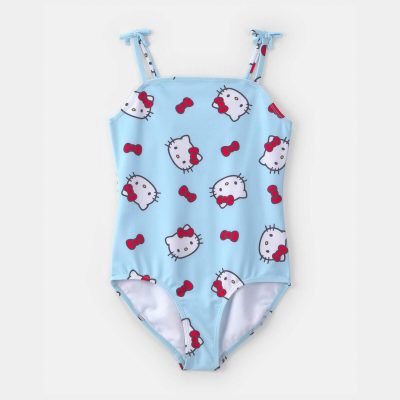 Girls 1-Piece Hello Kitty® Swimsuit - Blue