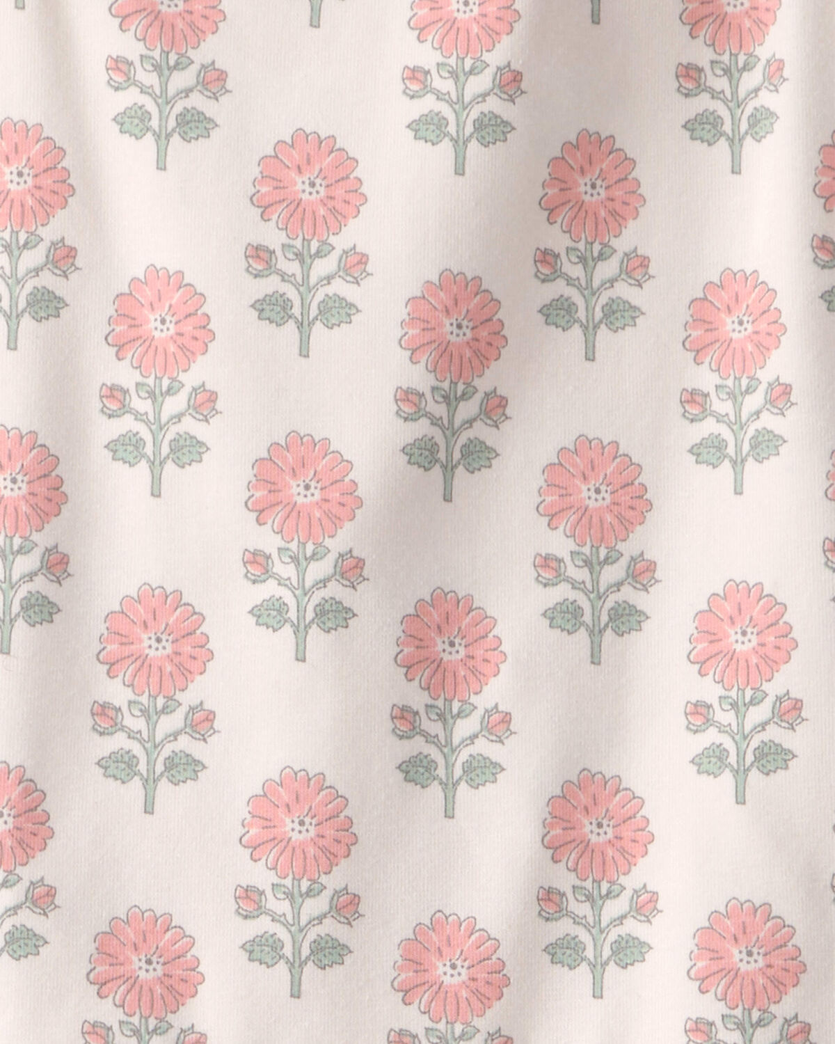 Girls Organic Cotton Tiered Dress in Rosebud Petal Print - Image 4
