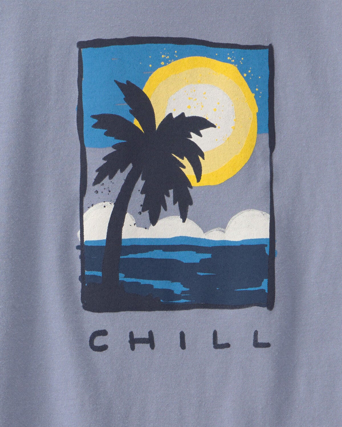 Boys 'Chill' Beach Graphic Tee - Blue - Image 2