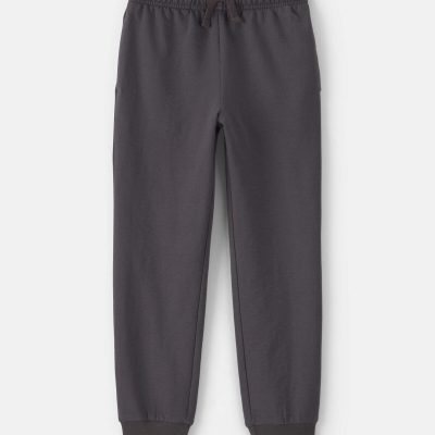 Boys French Terry Joggers - Dark Grey