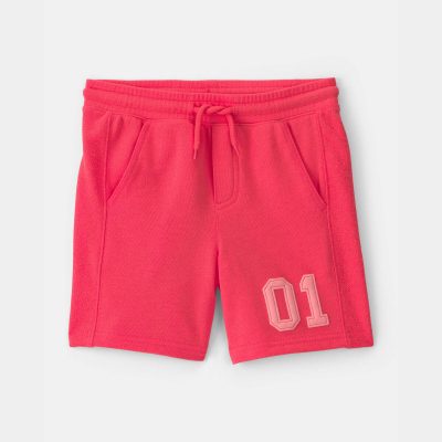 Boys Varsity French Terry Shorts - Orange