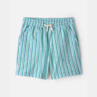 Boys Striped Shorts - Blue