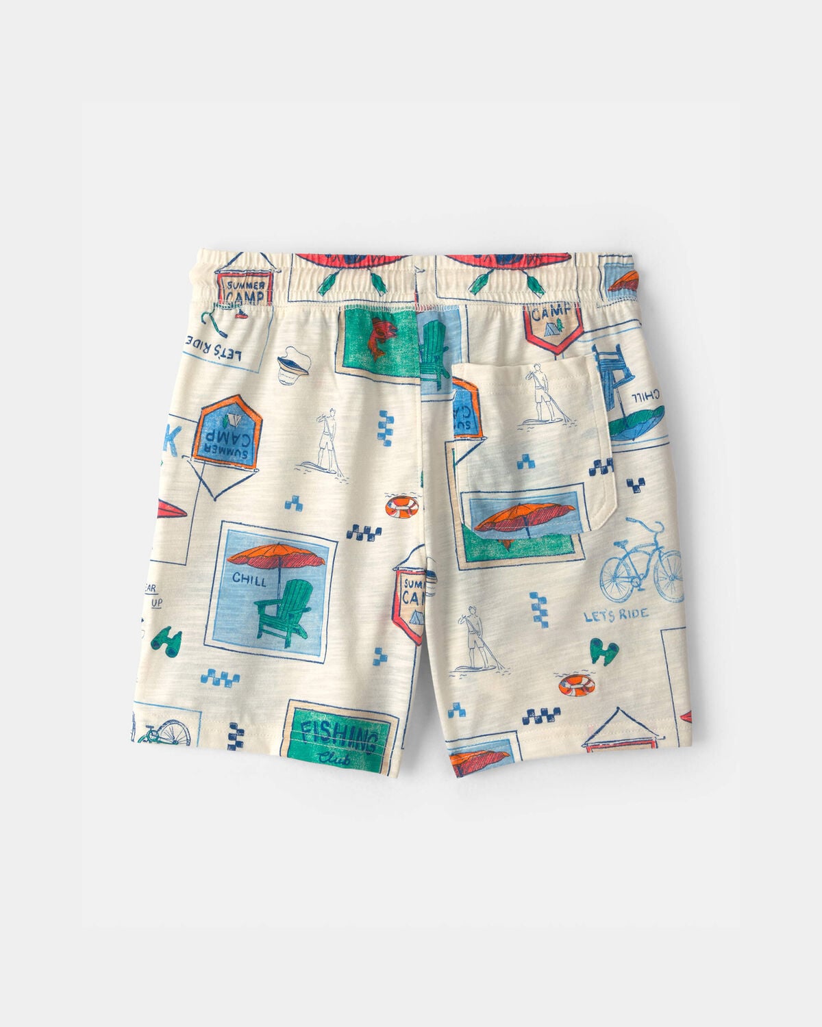 Boys Camp Shorts - Cream - Image 2