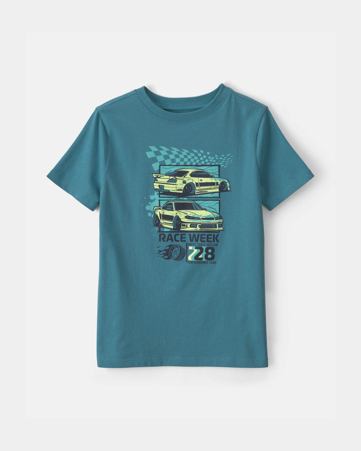 Boys Race Car Graphic Tee - Blue