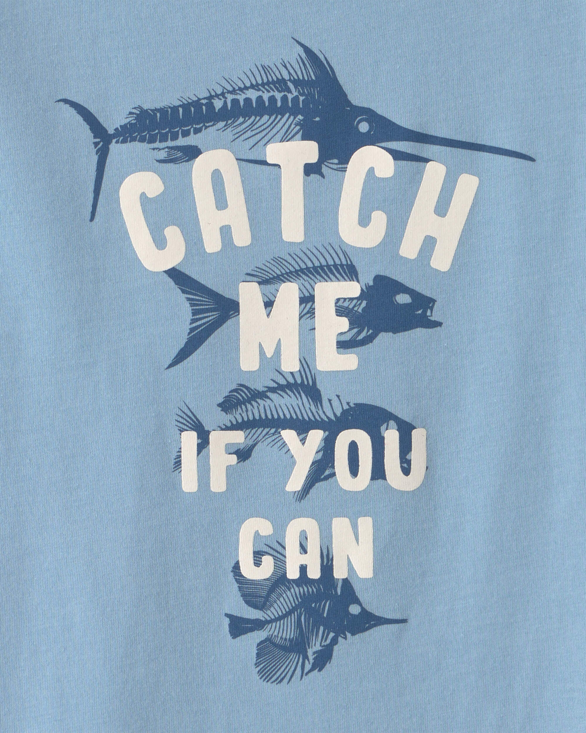 Boys Fish Graphic Tee - Blue - Image 3