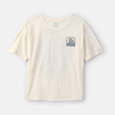 Boys Landscape Graphic Tee - Cream