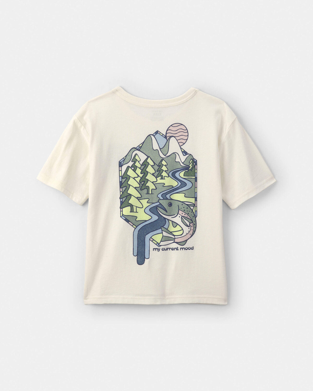 Boys Landscape Graphic Tee - Cream - Image 2