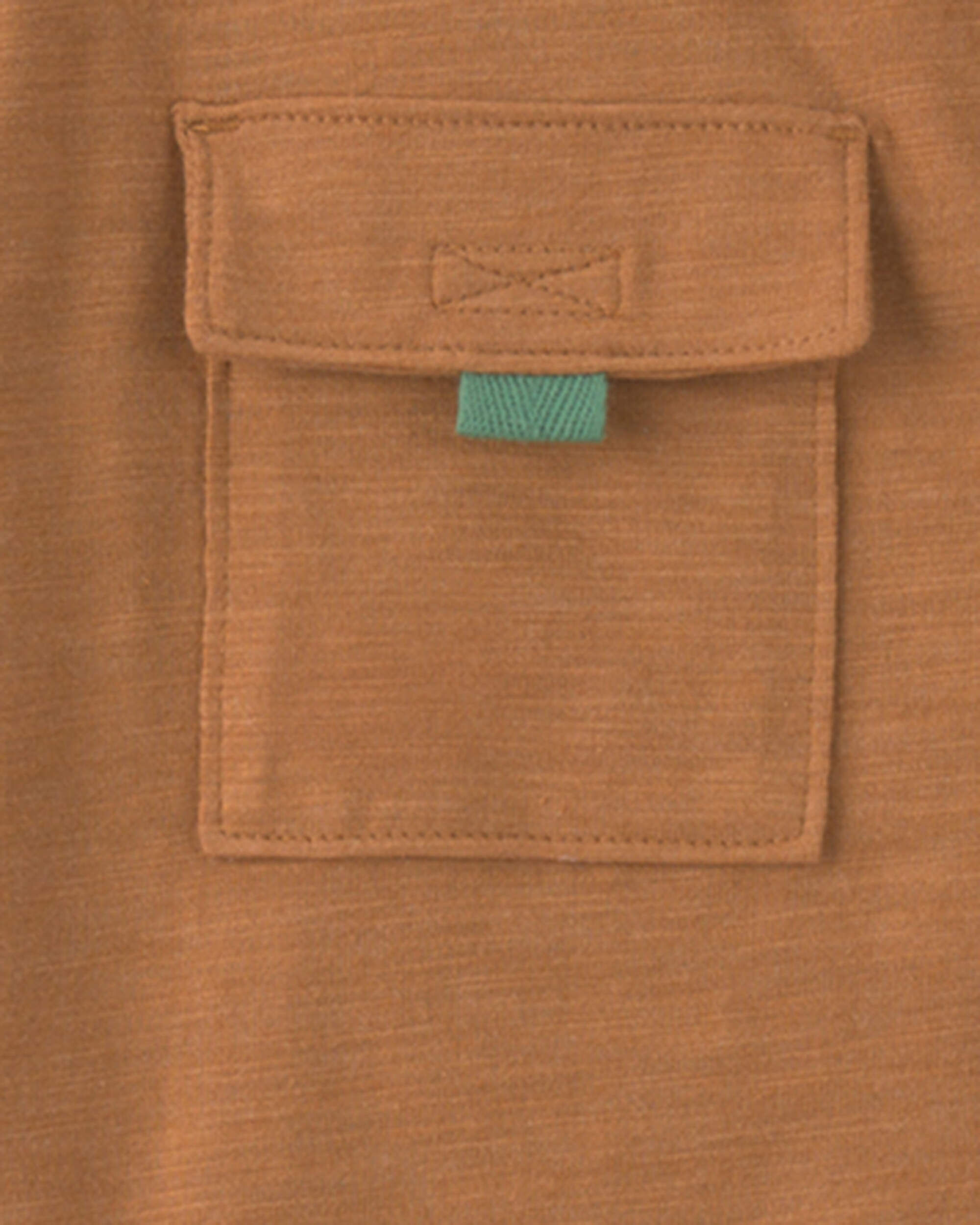 Boys Short-Sleeve Button-Down Shirt - Blue - Image 6